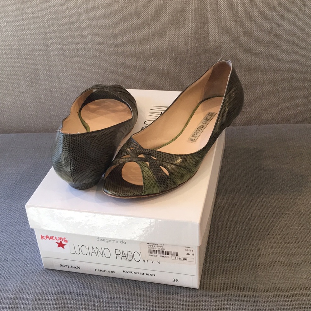 Luciano Padovan Karung Snake flats